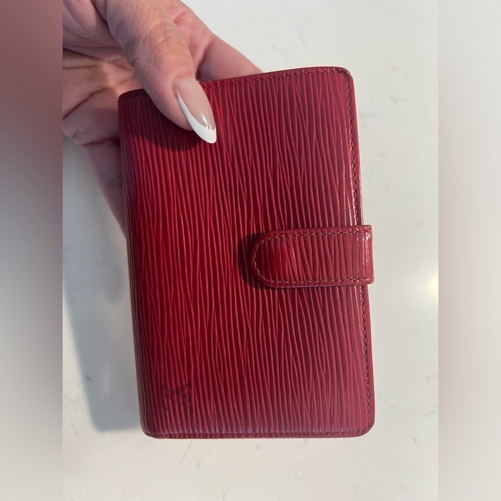 Preloved Louis Vuitton Red Epi French Wallet